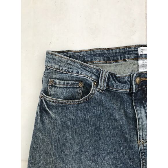 Cache Vintage Denim Jeans Straight Leg Mid Rise Studded Stretch Blue - Picture 3 of 11